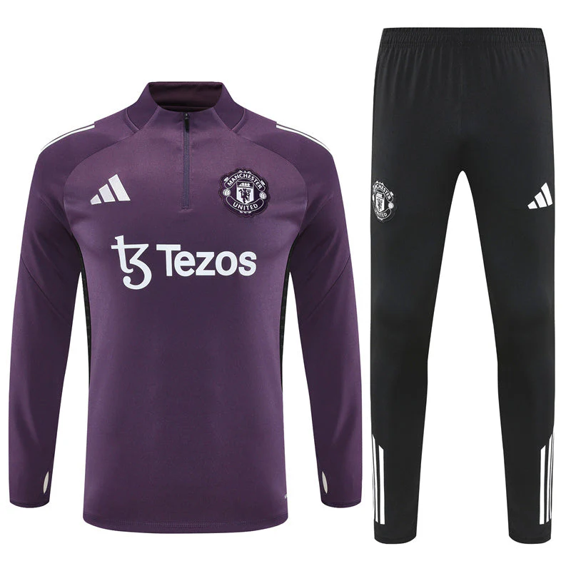Survêtement Haut/Bas Manchester United 2025/2026 Violet Tezos