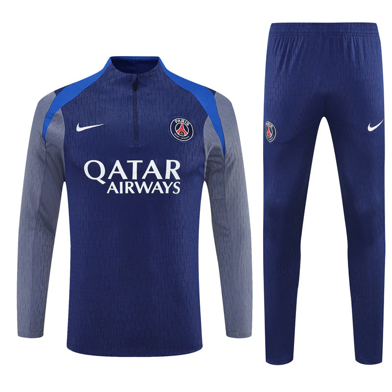 Survêtement Haut/Bas PSG 2025/2026 Bleu Qatar Airways