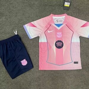 Tenue enfant FC Barcelone 2025/26 - édition spéciale bleu royal rose