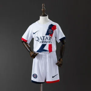 MAILLOT ENFANT ET SHORT PSG EXTÉRIEUR 2025/2026